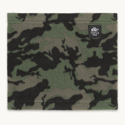 Kids Playful Prints Fleece Neck Warmer / Color-Woodland Camo
