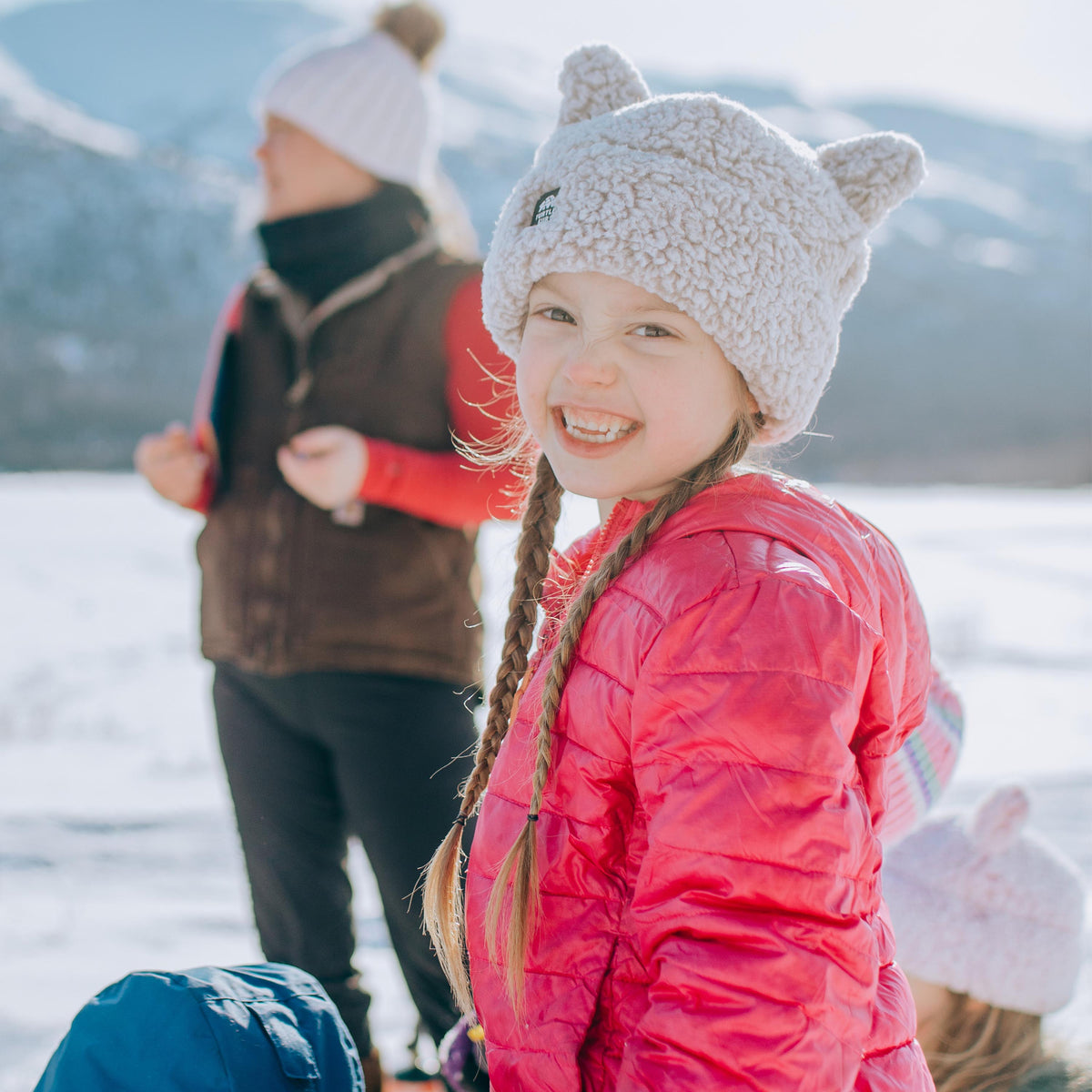 Kids Comfort Lush Kitty Beanie / Color-Dusty Rose