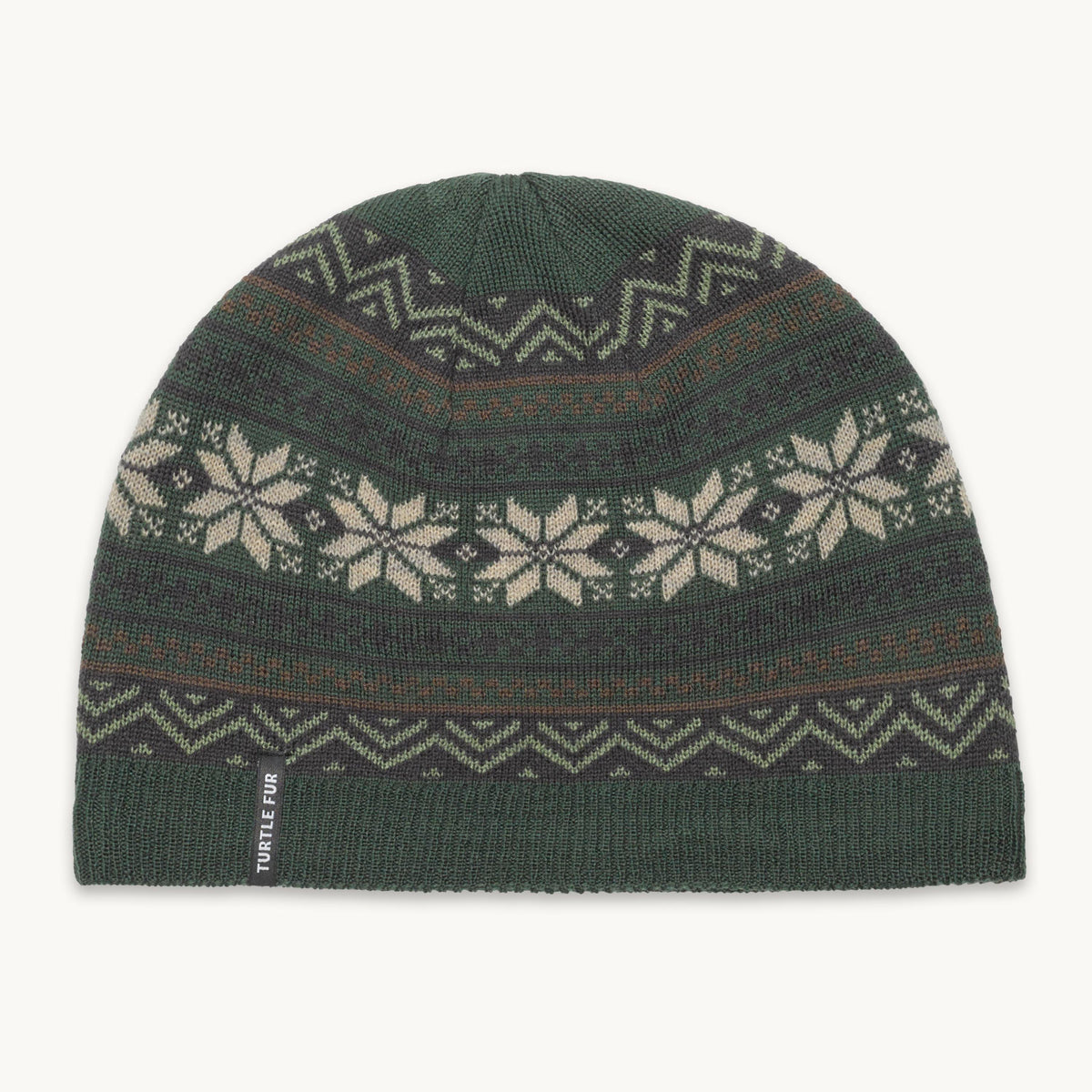 Nuka Merino Wool Ski Hat / Color-Evergreen
