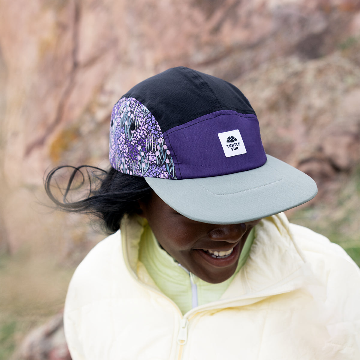 Offgrid 5 Panel Hat / Color-Petal Patch