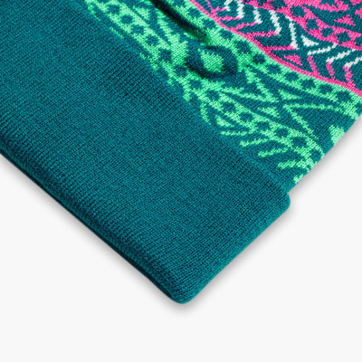 Youth Winter Thyme Beanie / Color-Turquoise