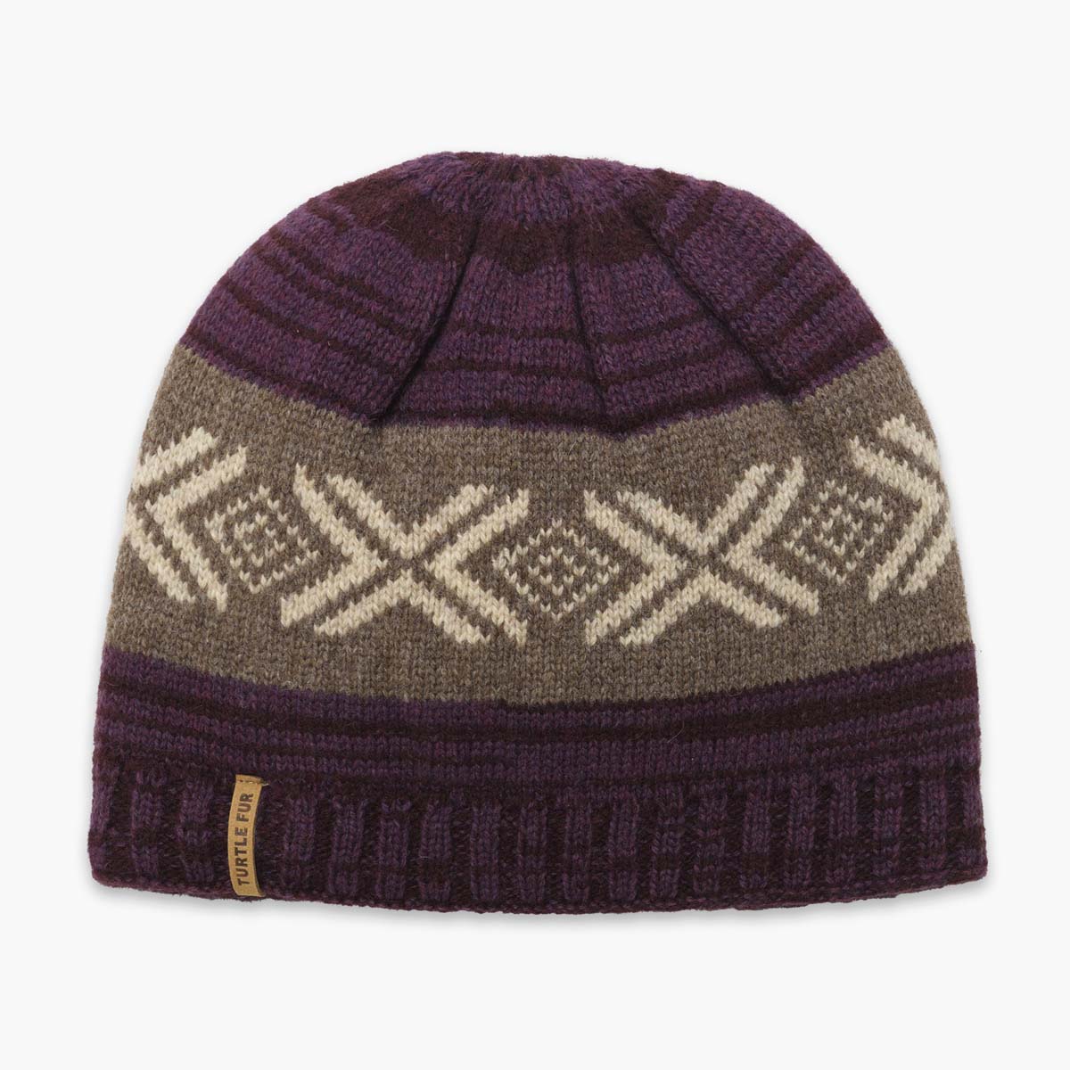 Lambswool McKenzo Beanie / Color-Garnet