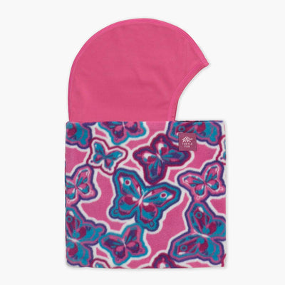 Kids Playful Prints Fleece Shellaclava / Color-Butterfly Surprise