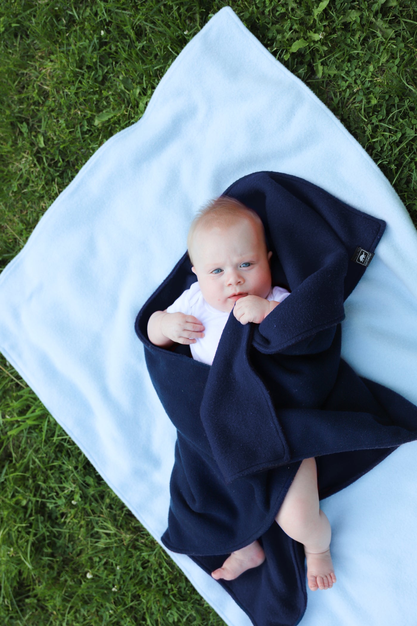 Original Fleece Baby Security Blanket / Color-Navy