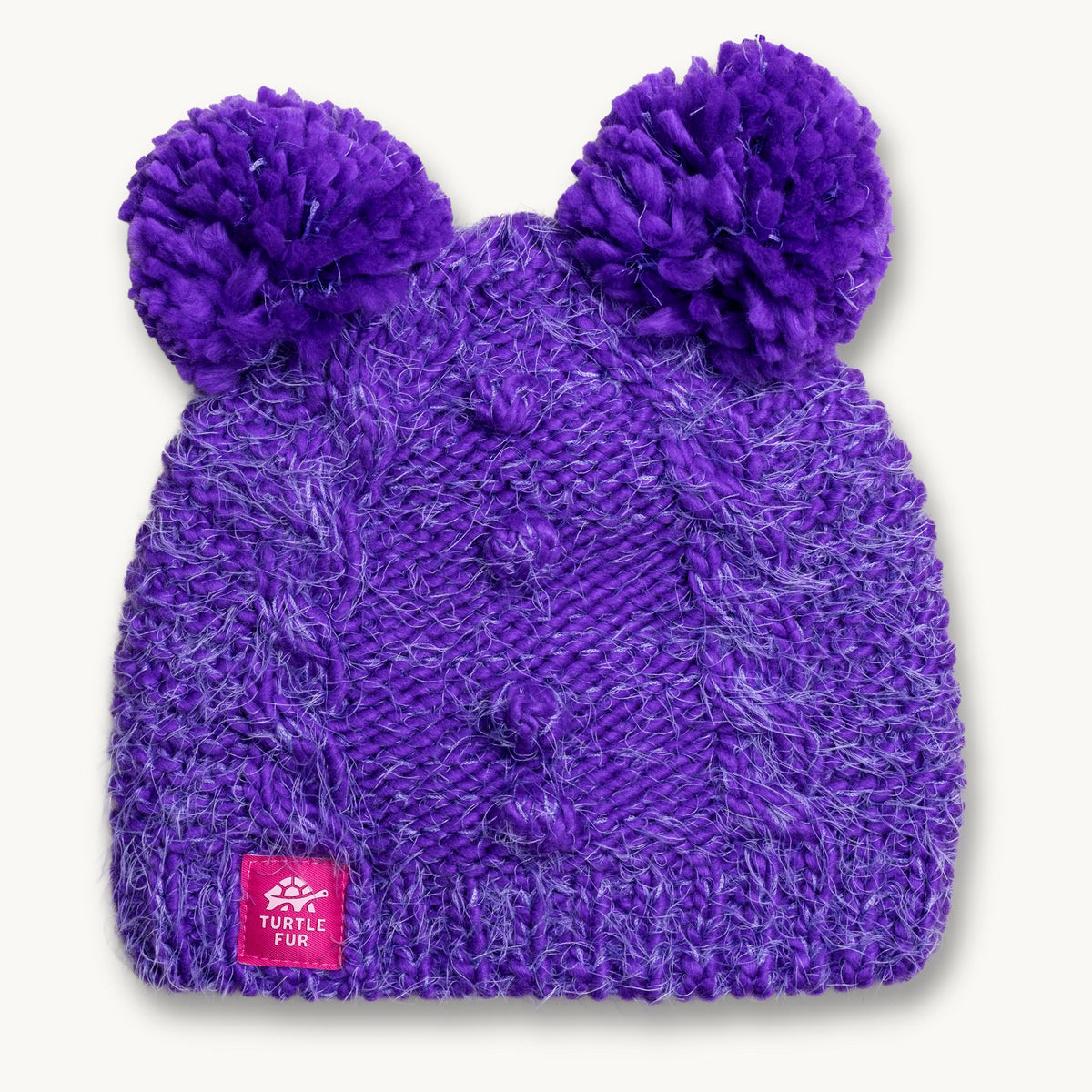 Kids Fluff Balls Pom Pom / Color-Grape