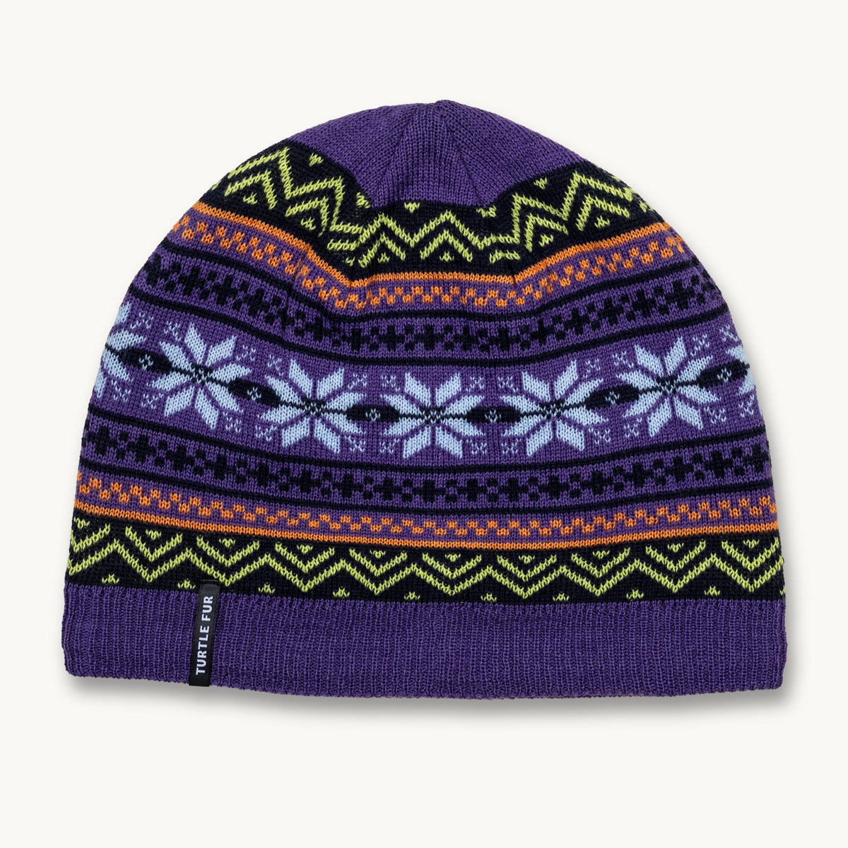 Nuka Merino Wool Ski Hat / Color-Purple