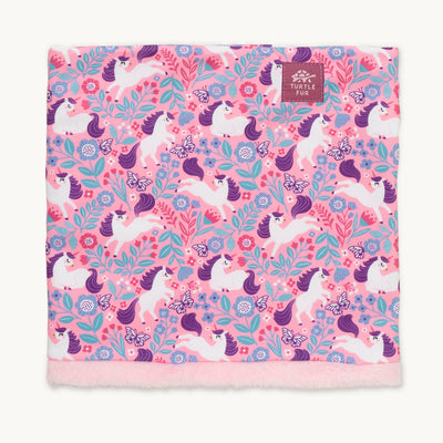 Toddler Comfort Shell Neck Warmer lined with Comfort Plush / Color-Unicornucopia