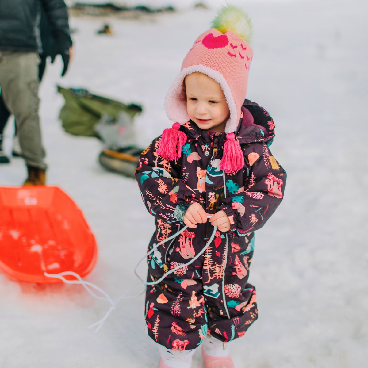 Toddler Sophie Faux Fur Pom / Color-Iris