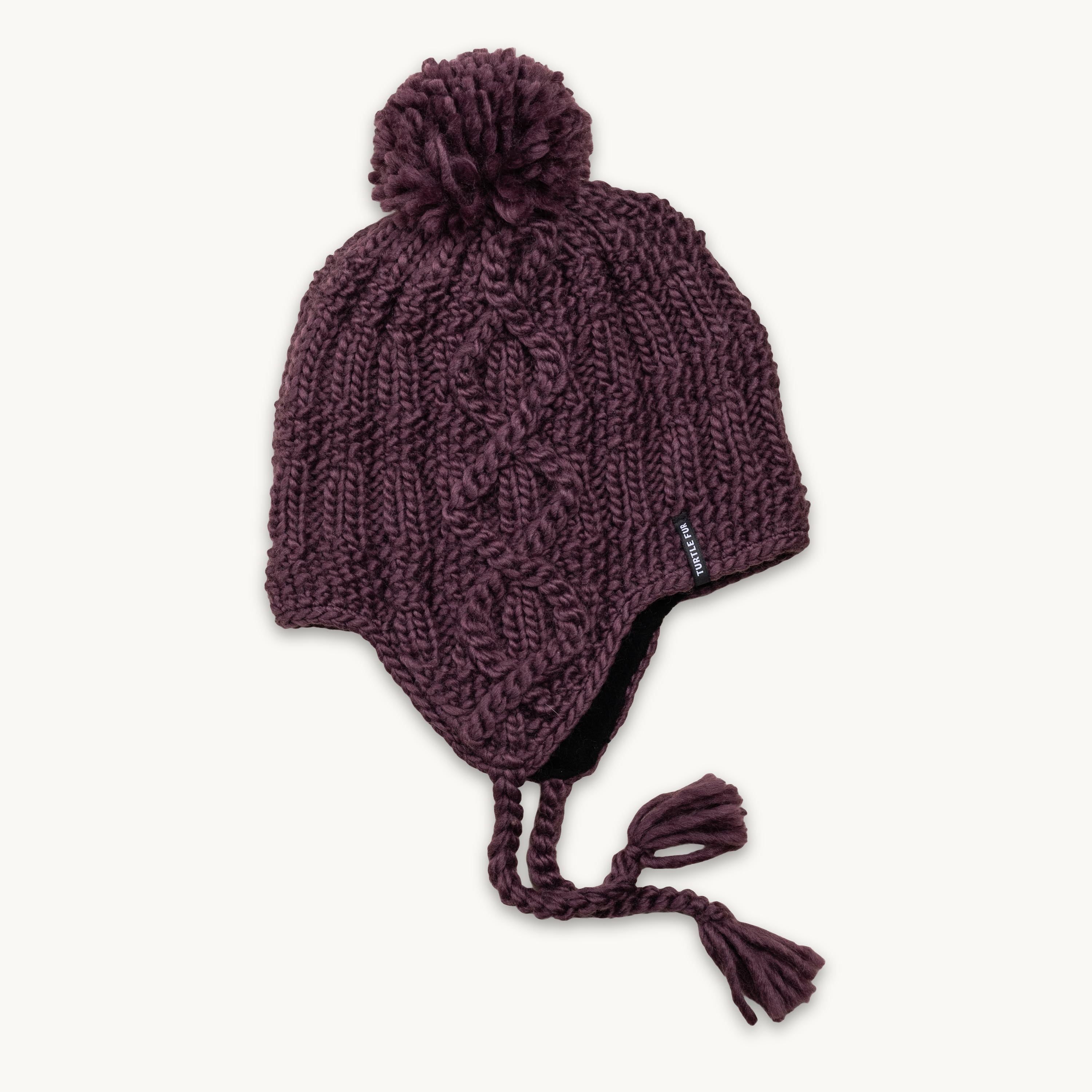 Gianna Merino Wool Earflap Pom Winter Hat Beanie – Turtle Fur®