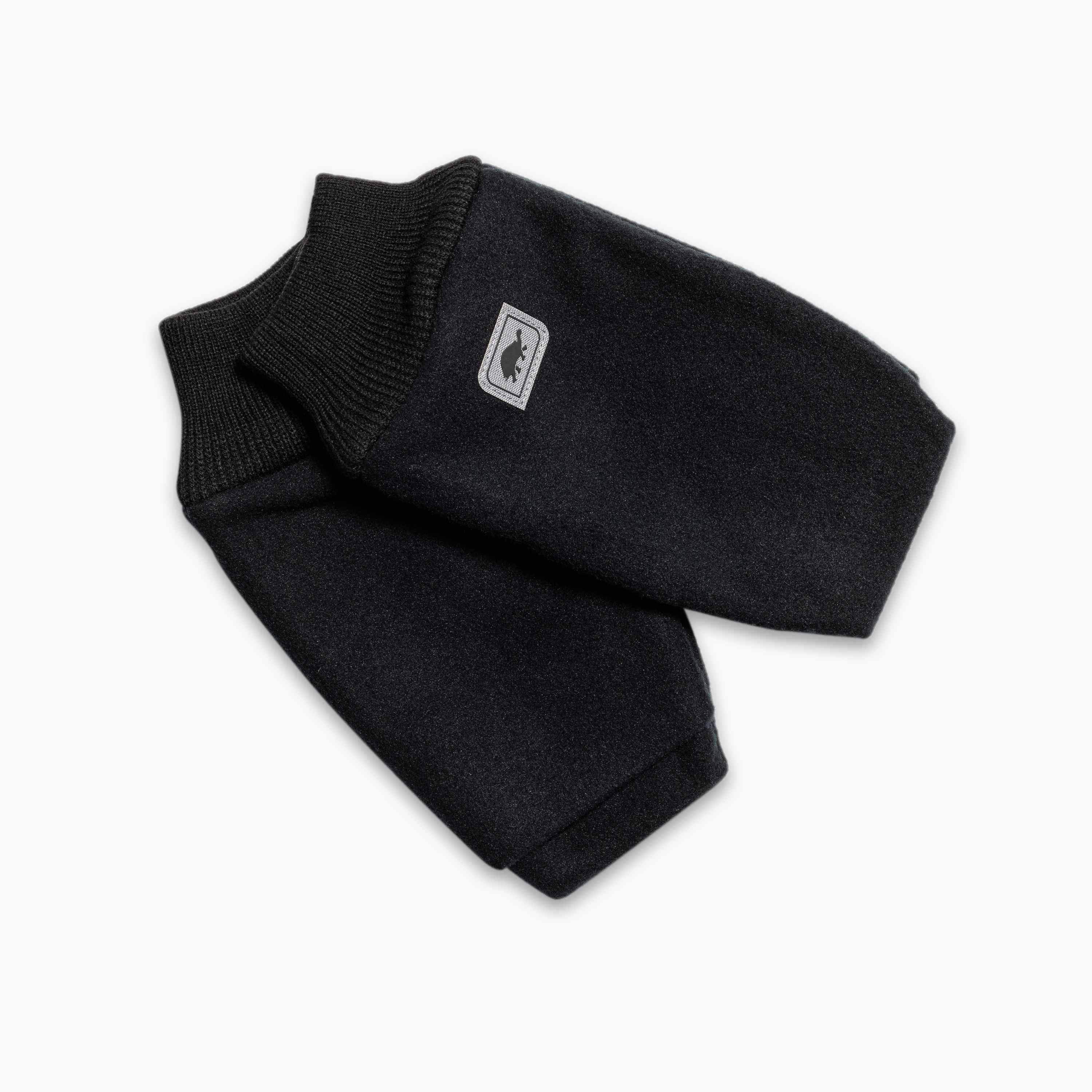 Fleece Pull Up Golf Mittens L-XL Black