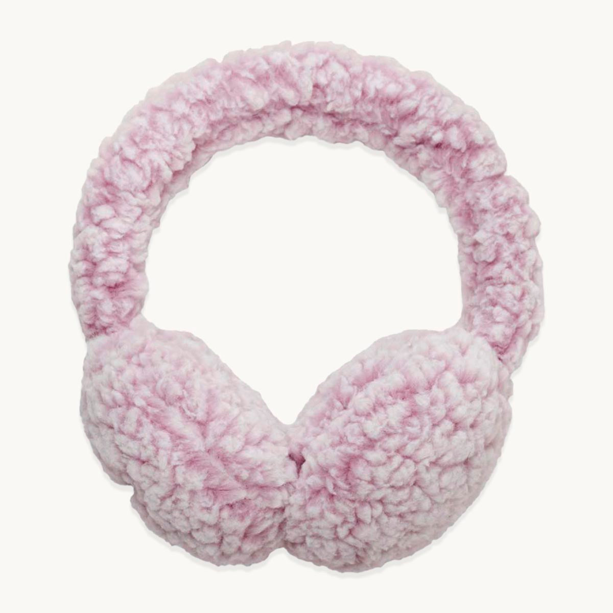 Recycled Comfort Lush Whiteout Ear Muffs / Color-Dusty Rose