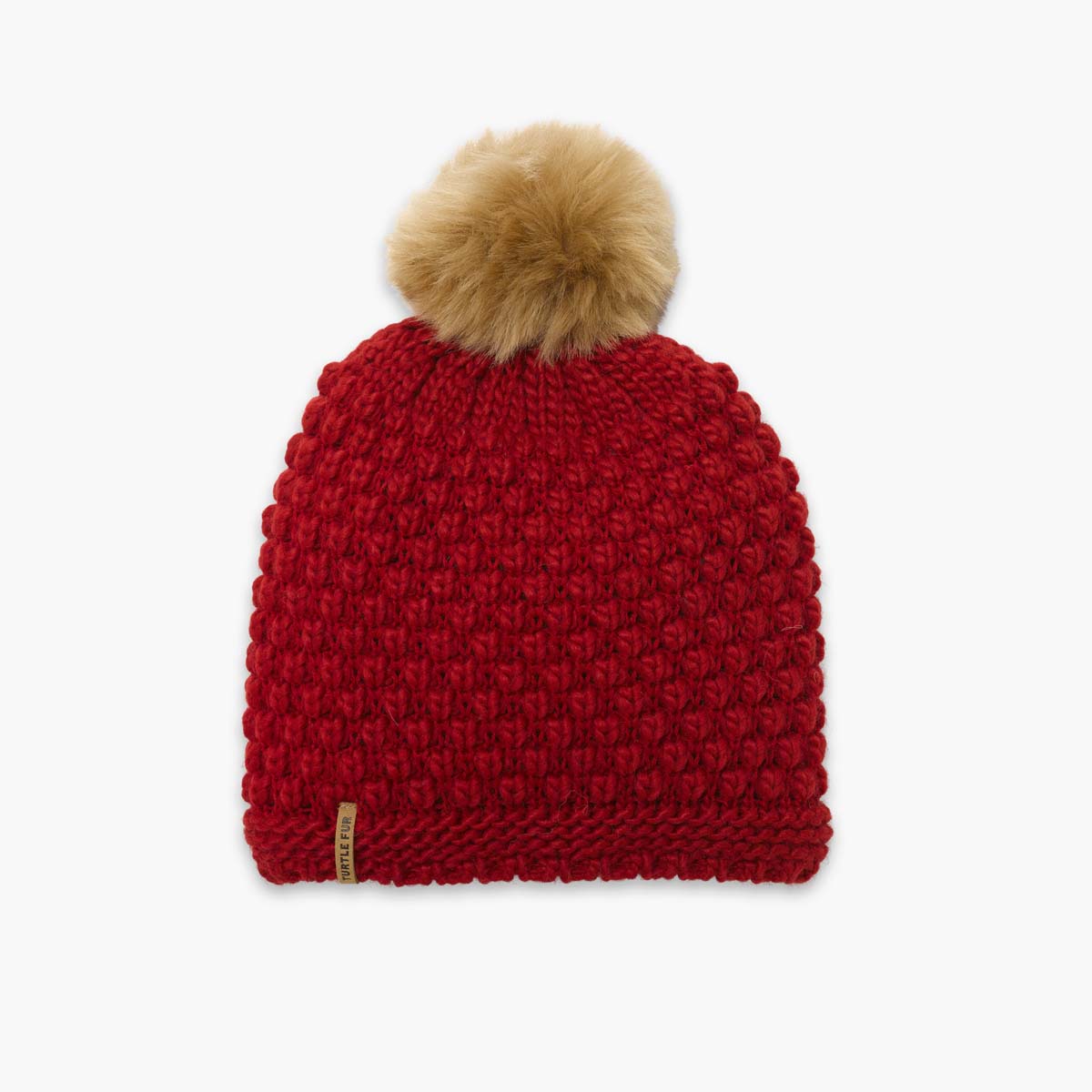 Snowfall Faux Fur Pom / Color-Red