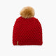 Snowfall Faux Fur Pom / Color-Red