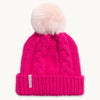 Youth Lizzy Faux Fur Pom / Color-Pink