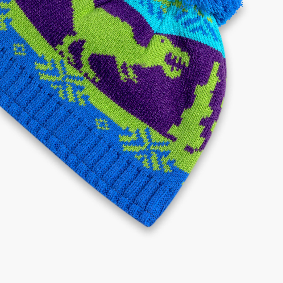 Kids Nordic Dino Beanie / Color-Blue