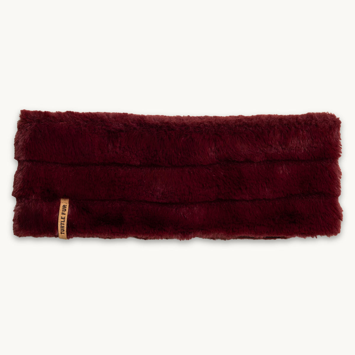 Faux Fur Adjustable Headband / Color-Wine