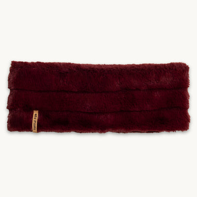 Faux Fur Adjustable Headband / Color-Wine
