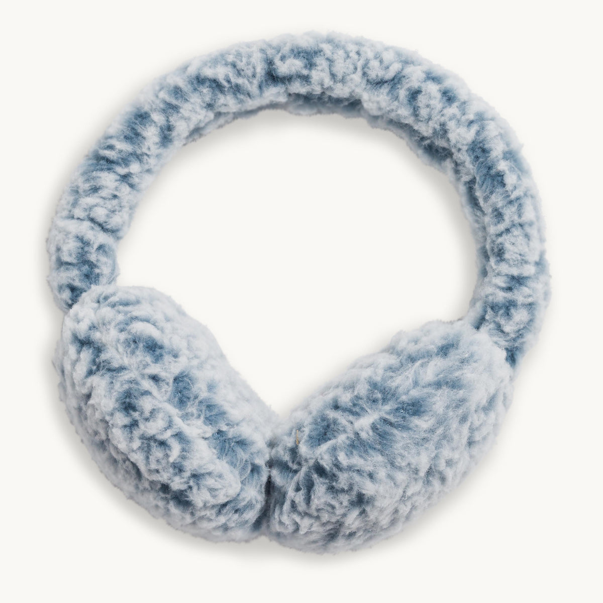 Recycled Comfort Lush Whiteout Ear Muffs / Color-Smoke Blue