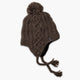 Gianna Pom Earflap / Color-Brown