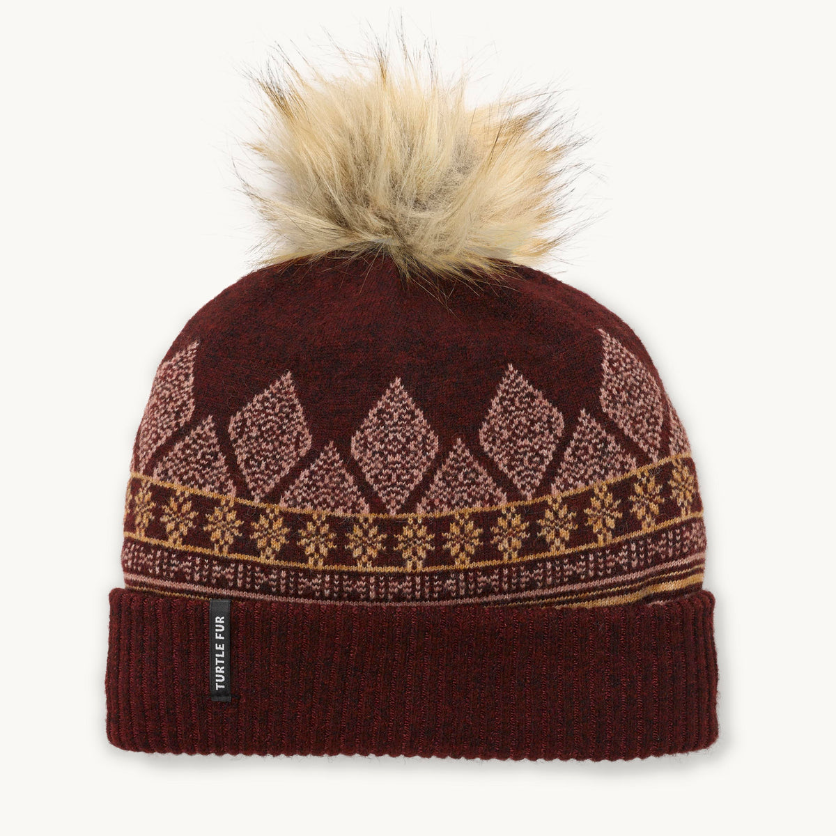 Recycled Ellen Beanie / Color-Garnet