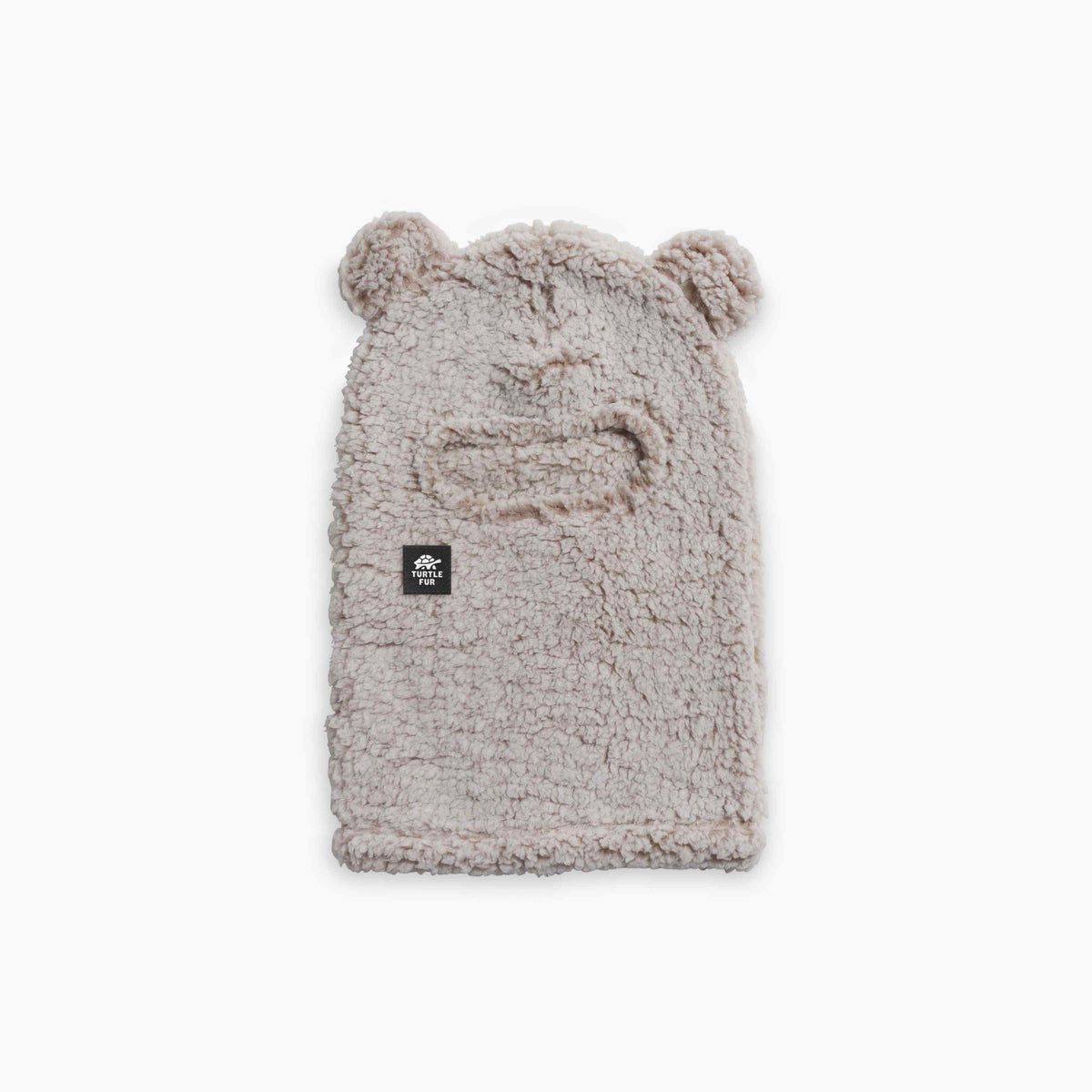 Kids Recycled Comfort Lush Bear Balaclava / Color-Natural