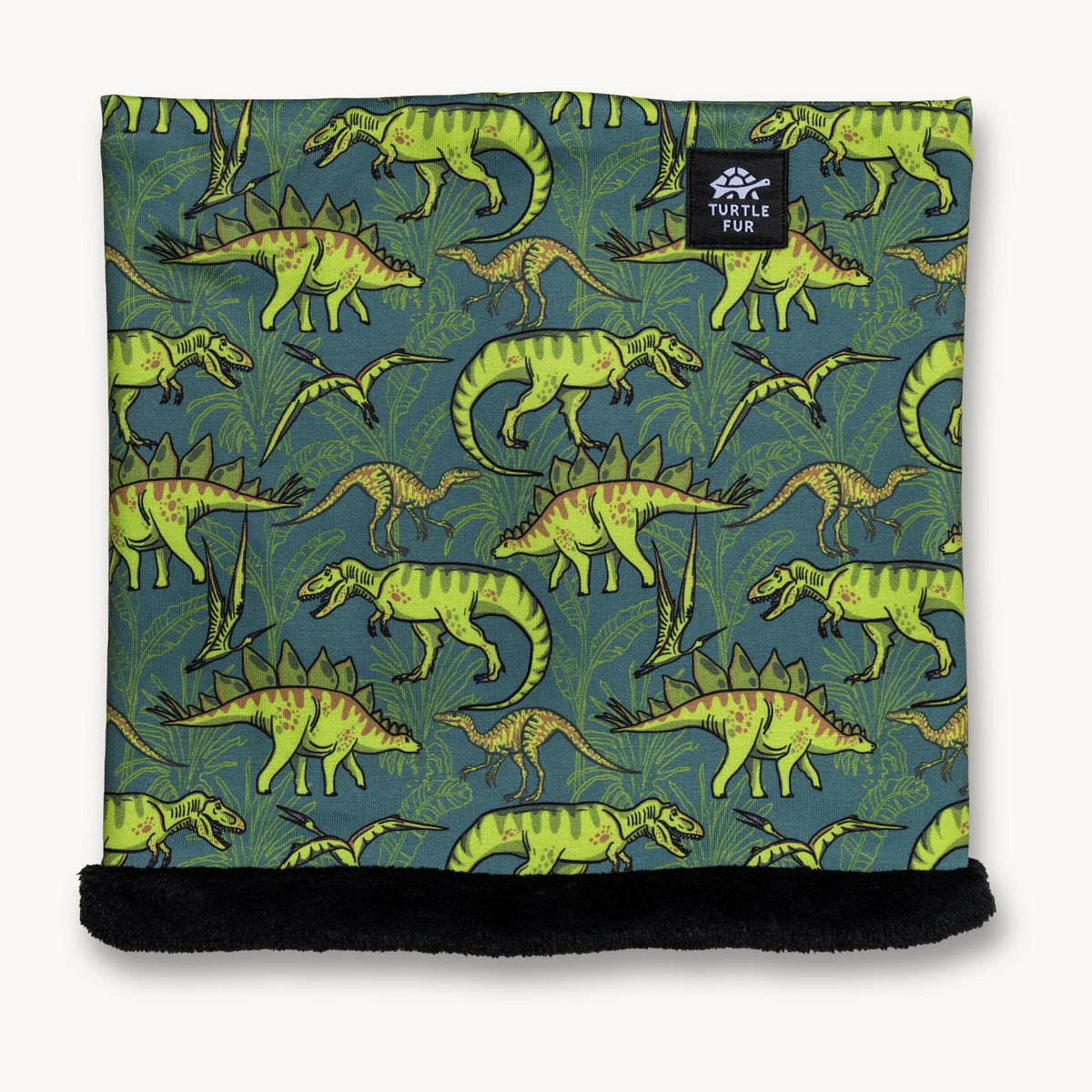 Kids Neckula Lined with Comfort Plush / Color-Roaring Reptiles