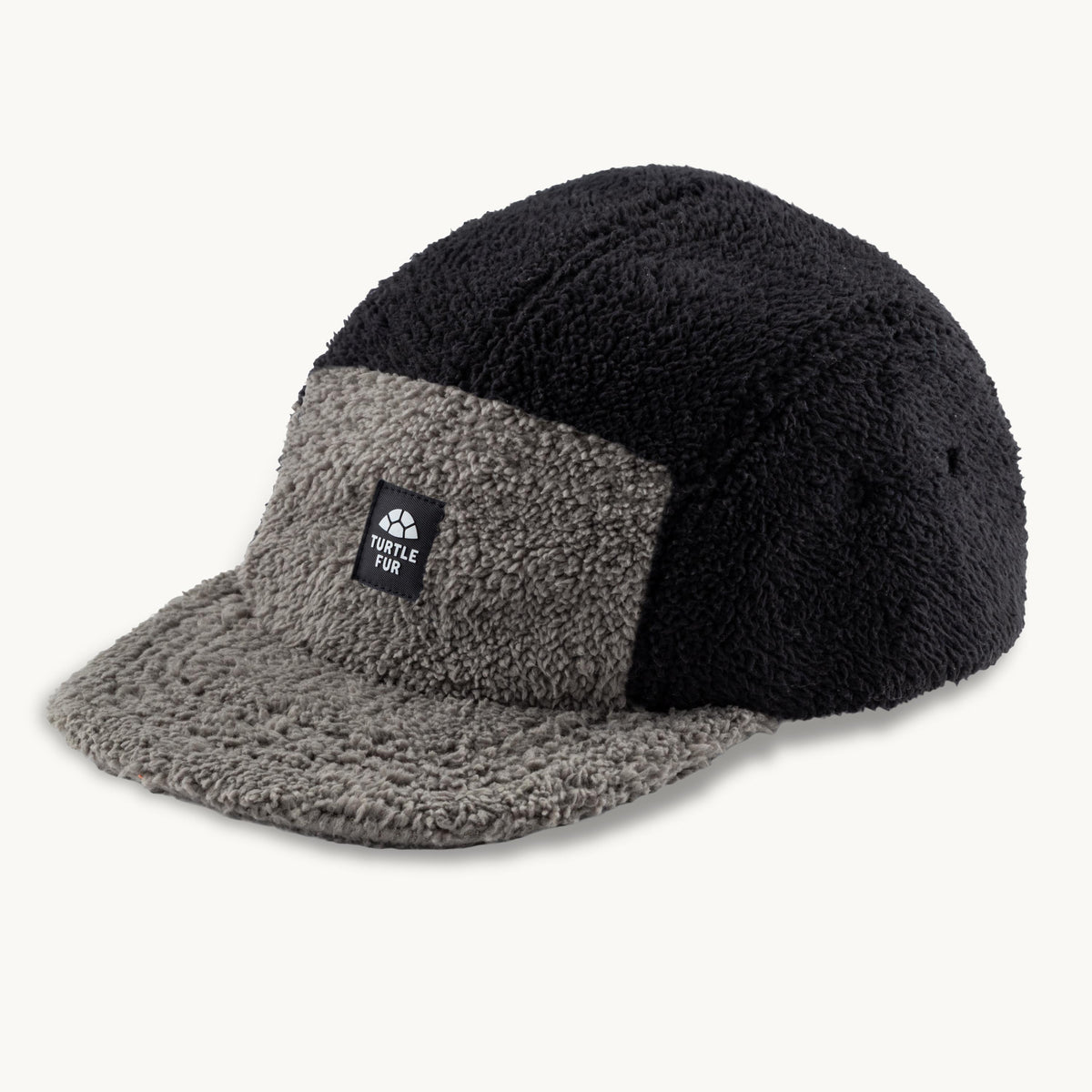 Printed Fleece Art 5 Panel Hat / Color-Black
