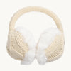 Ear Muffin Faux Fur Lined Earmuffs / Color-Ivory