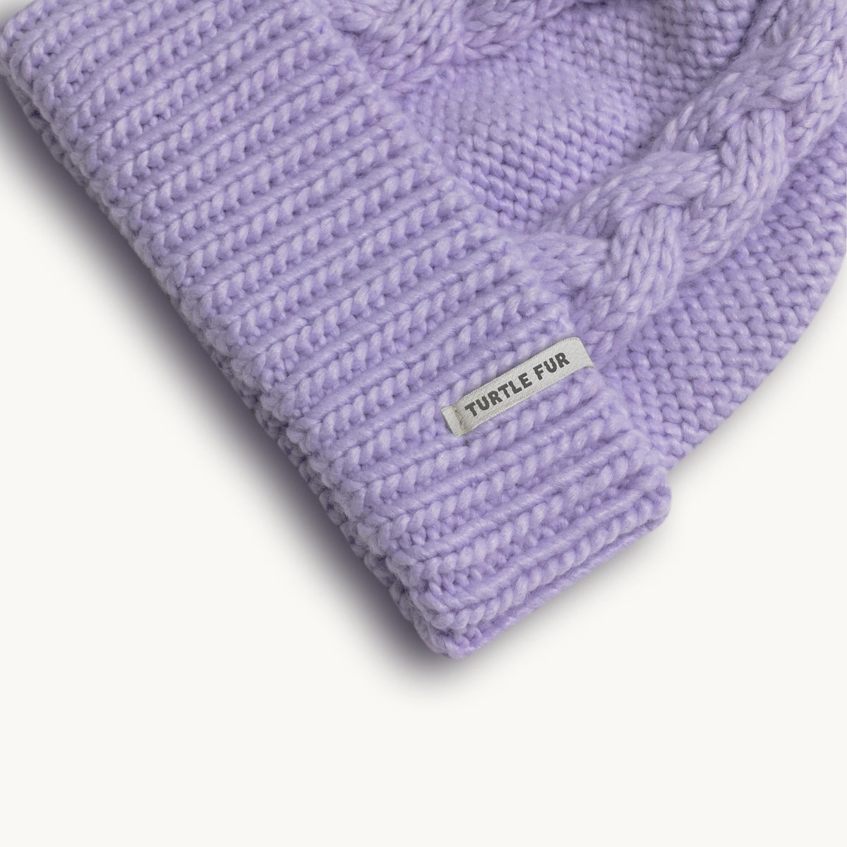Youth Lizzy Faux Fur Pom / Color-Lavender