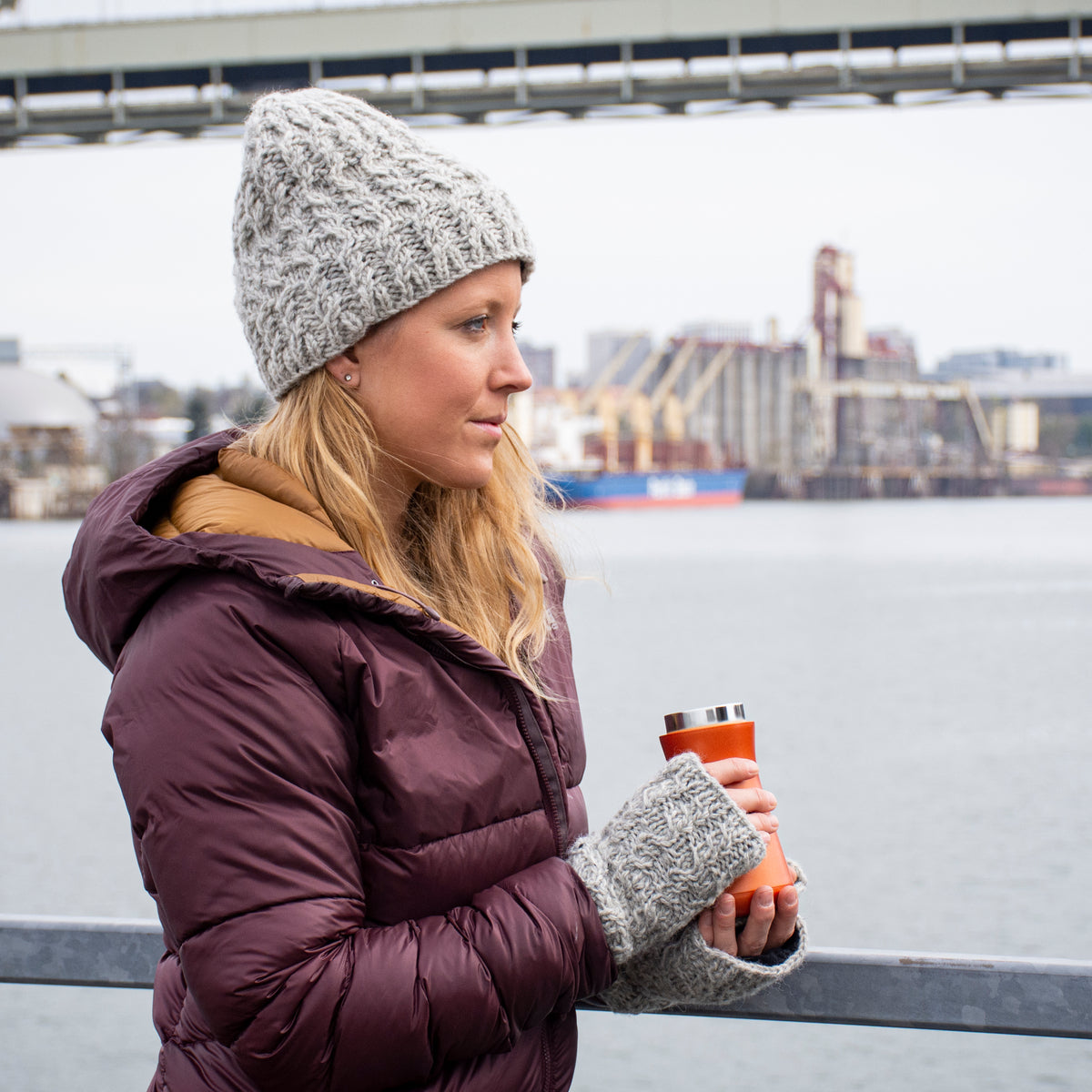 Mika Beanie / Color-Bordeaux