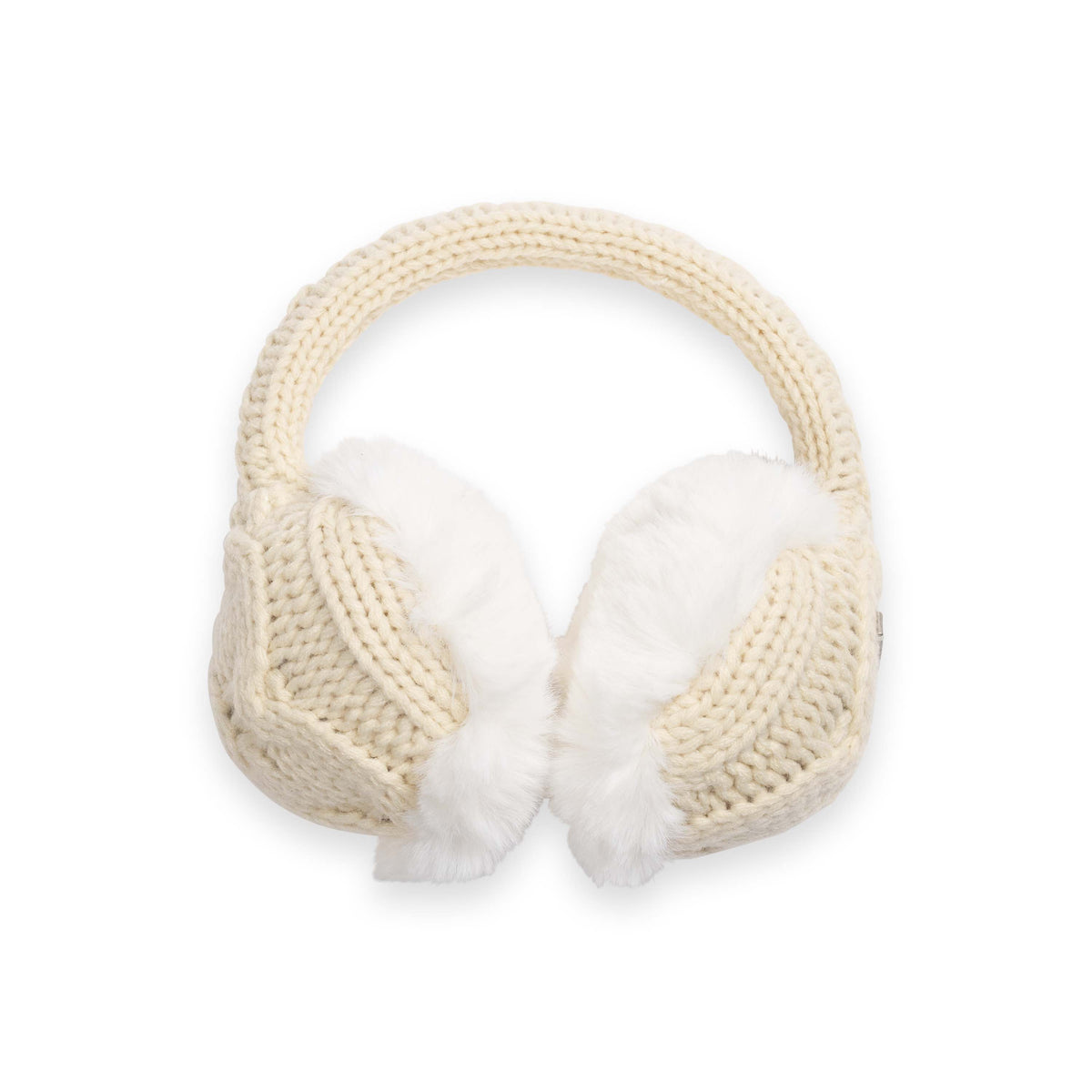 Ear Muffin Faux Fur Lined Earmuffs / Color-Ivory