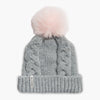 Youth Lizzy Faux Fur Pom / Color-Smoke