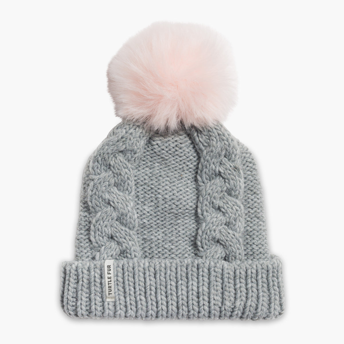 Youth Lizzy Faux Fur Pom / Color-Smoke