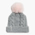 Youth Lizzy Faux Fur Pom / Color-Smoke