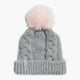 Youth Lizzy Faux Fur Pom / Color-Smoke