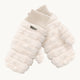Faux Fur Mittens / Color-Cream