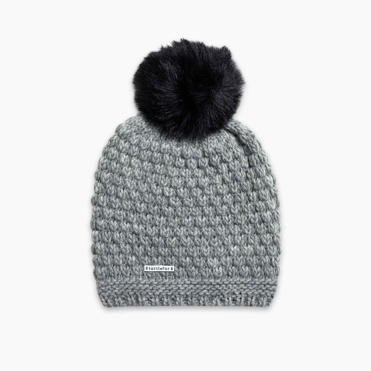 Snowfall Faux Fur Pom / Color-Gray