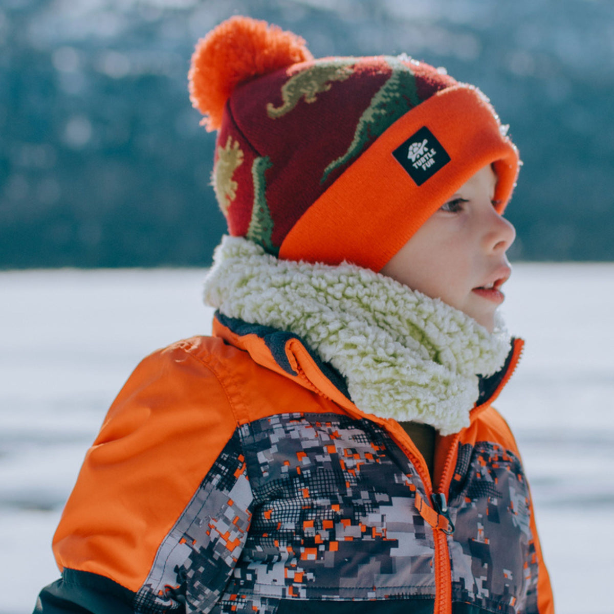 Kids Recycled Comfort Lush Neck Warmer / Color-Sky