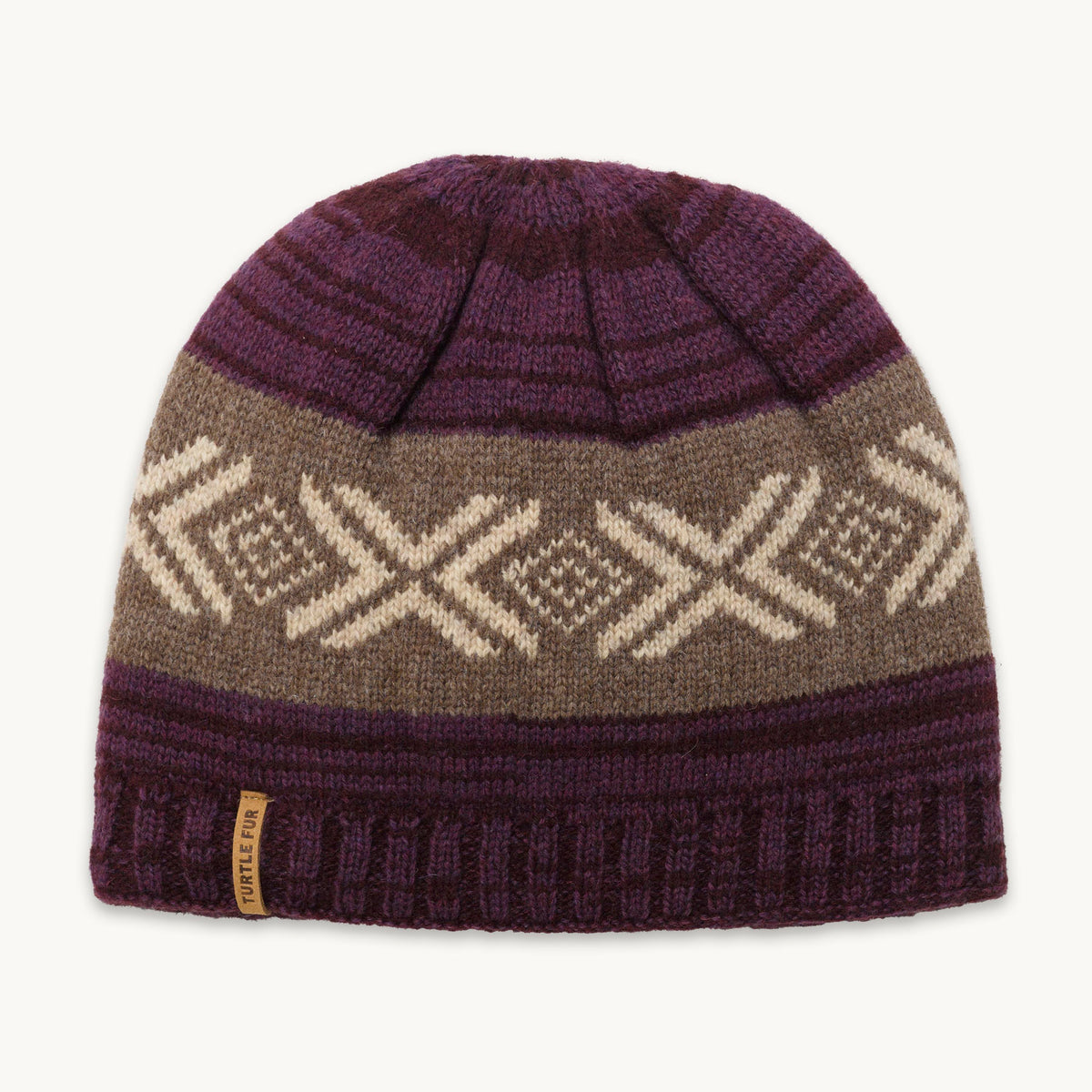 Lambswool McKenzo Beanie / Color-Garnet