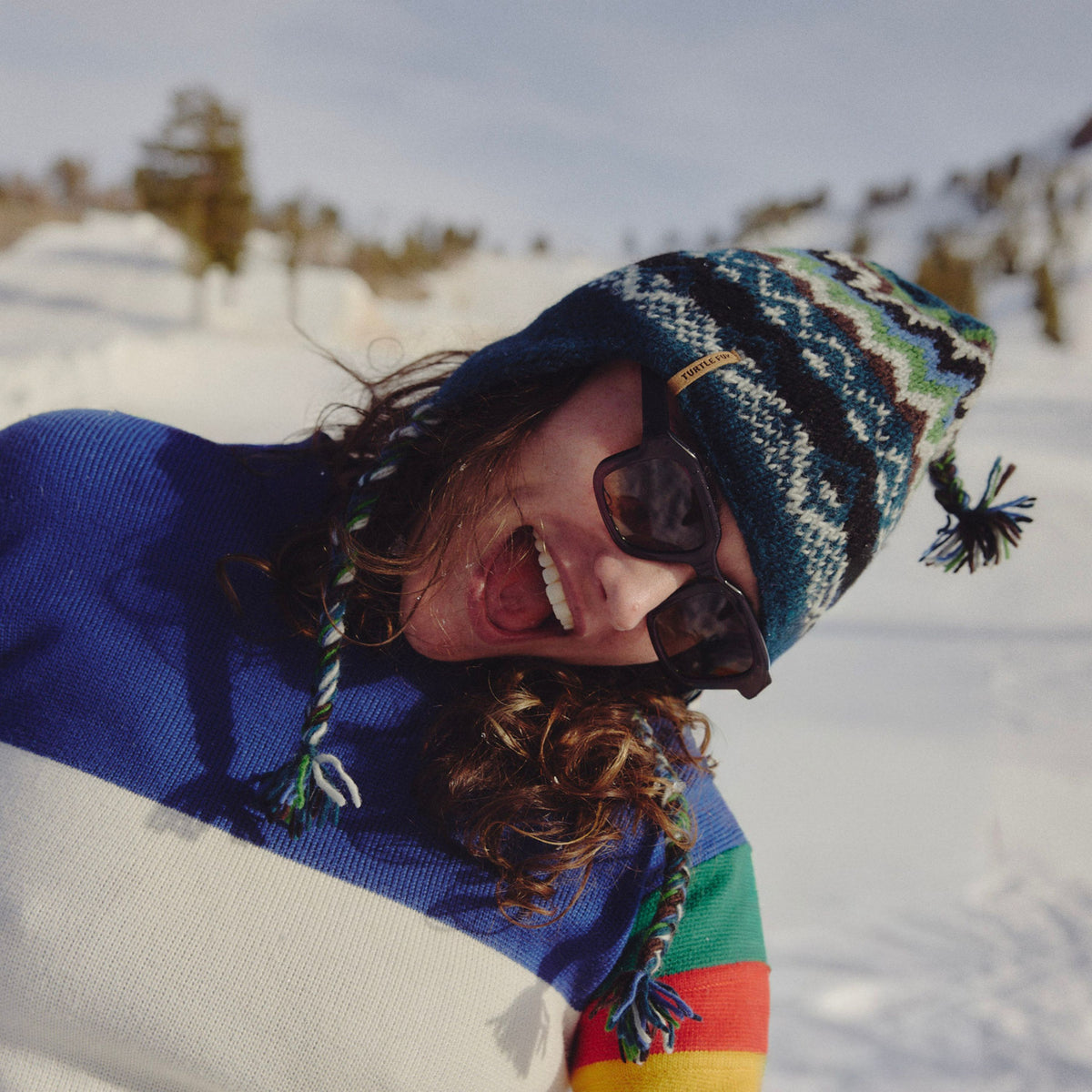 Charles Earflap Beanie / Color-Teal