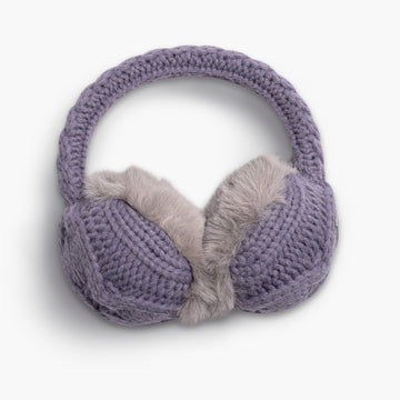 Ear Muffin Faux Fur Lined Earmuffs / Color-Iris