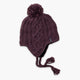 Gianna Pom Earflap / Color-Amethyst