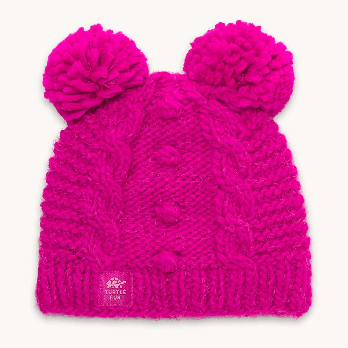 Kids Fluff Balls Pom Pom / Color-Hot Hot Pink