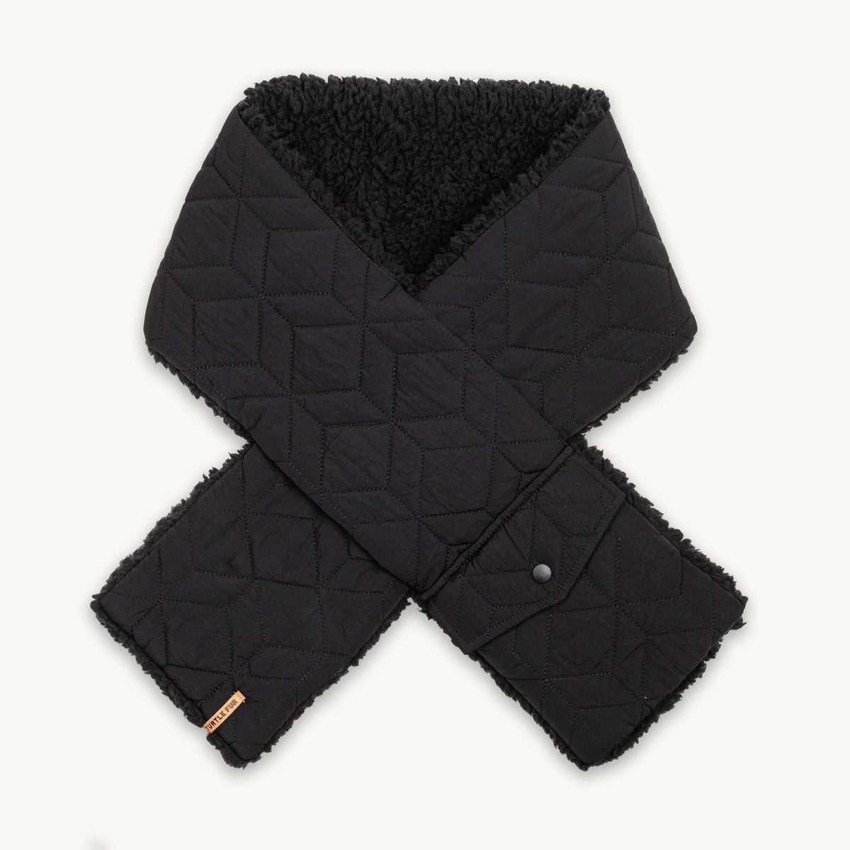Snowflake Loop Scarf with Comfort Lush / Color-Black