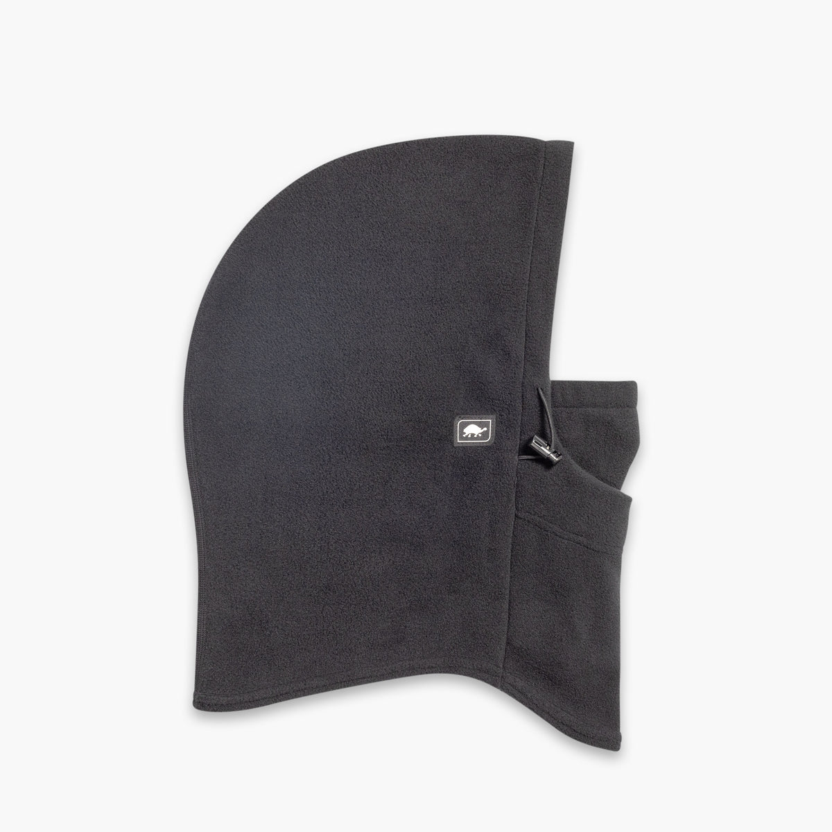 Printed Fleece Overhood / Color-Black