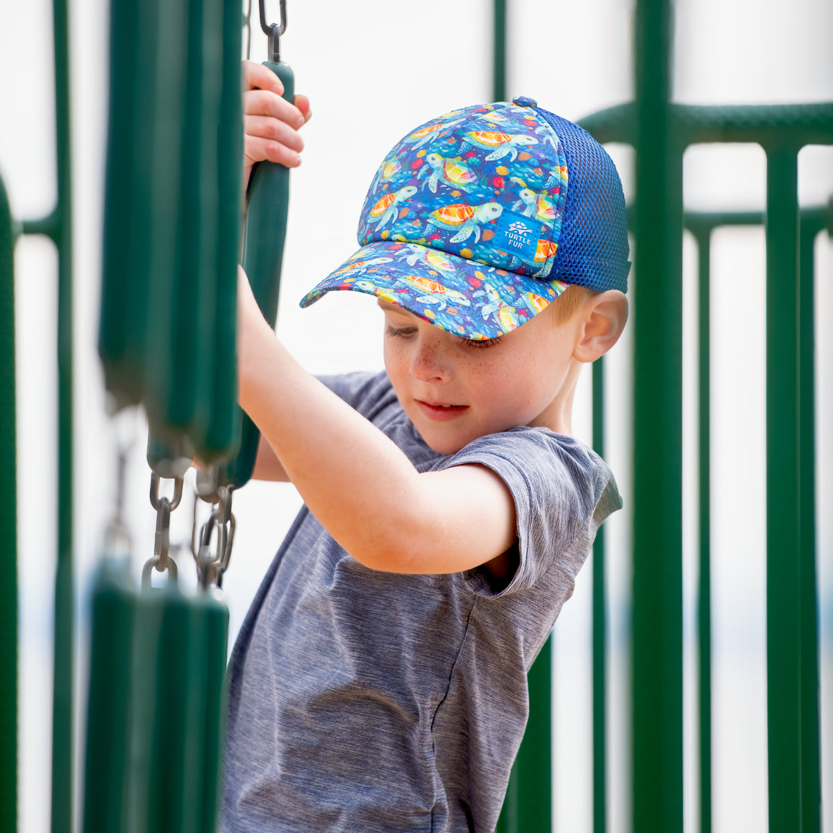 Kids Quest Trucker Hat / Color-Navy