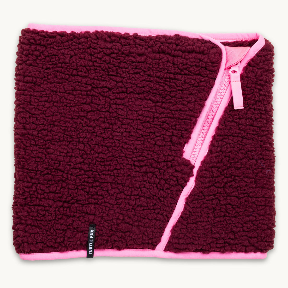Comfort Lush 1/2 Zip Neck Warmer / Color-Blk Cherry