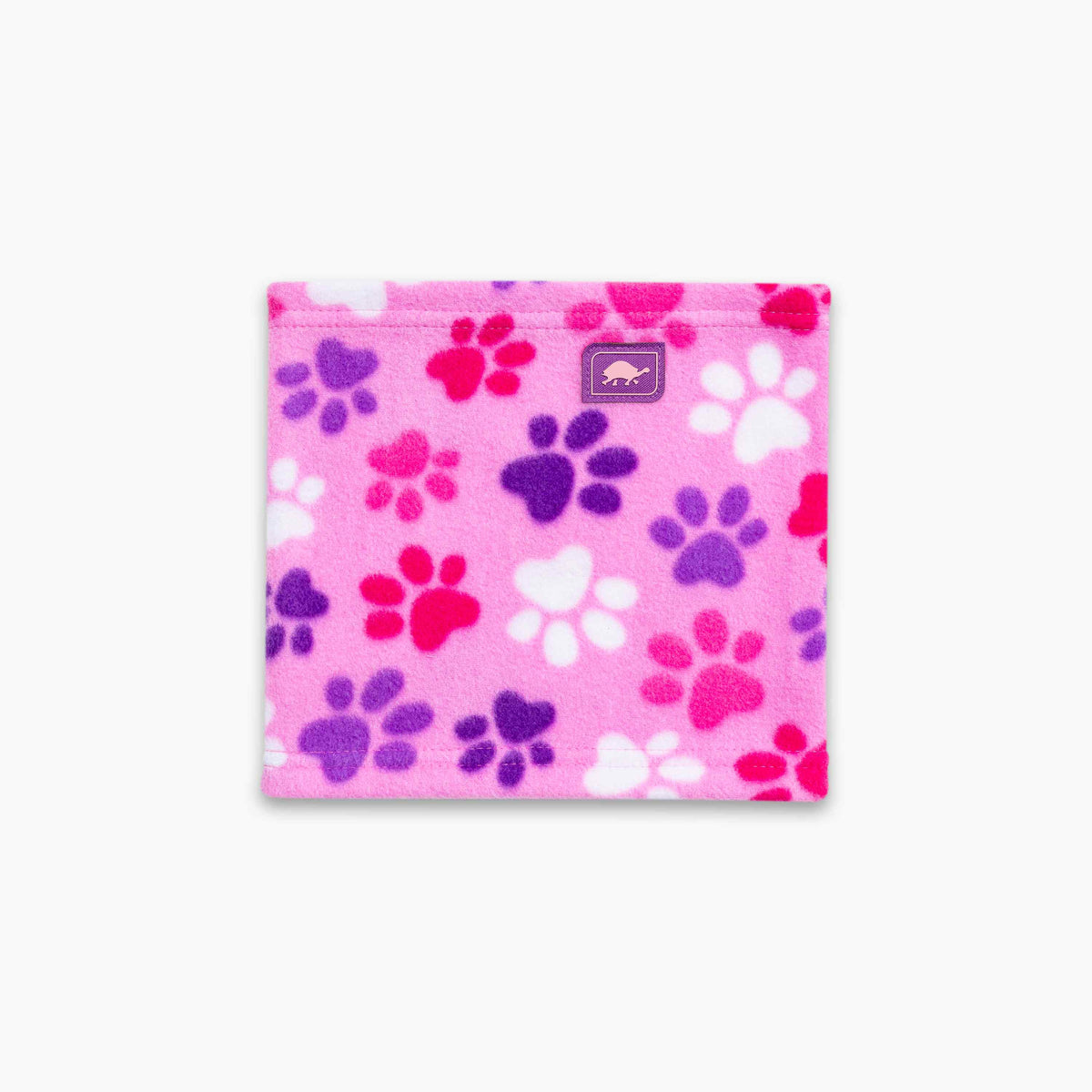 Kids Playful Prints Fleece Neck Warmer / Color-Pink Paws