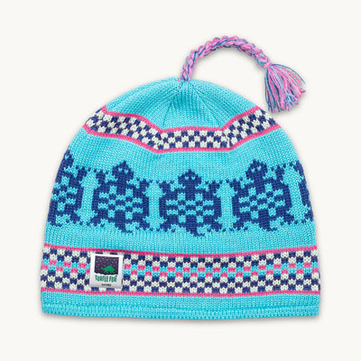Kids Heritage Tassel Beanie / Color-Turtle