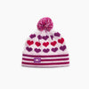 Kids Candy Hearts Beanie / Color-Pink